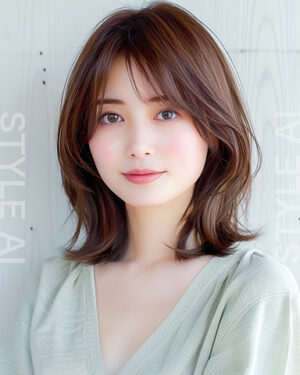 ふんわり質感で魅せる上品ミディ