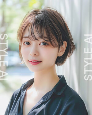 抜け感たっぷりの上品ショートボブ