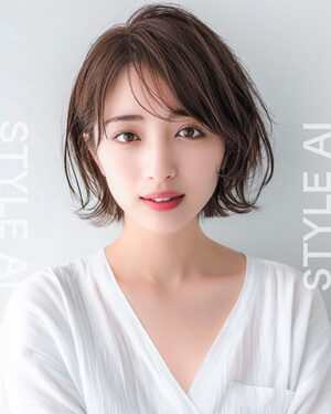 大人の余裕を感じさせるナチュラルボブ
